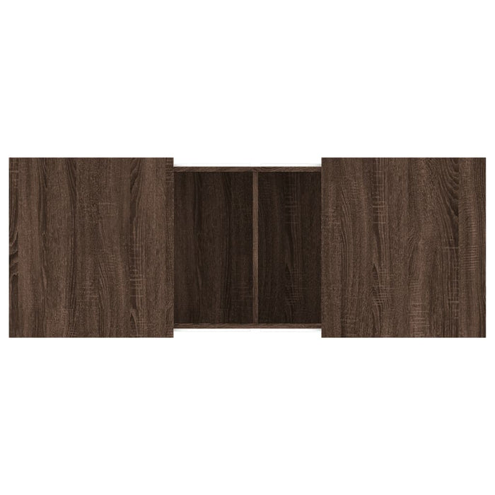 Tavolino Salotto Rovere Marrone 100x55x40 cm Legno Multistrato 840876