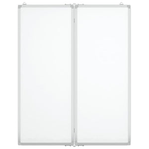 Lavagna magnetica per scuola casa ufficio pieghevole 80 x 100 x 17 cm alluminio 02_0045531