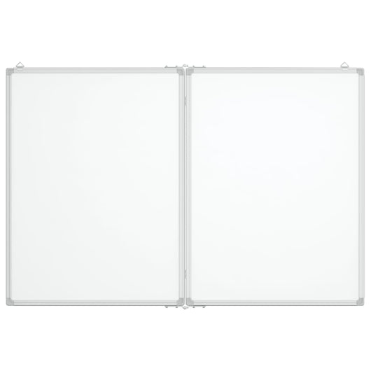 Lavagna magnetica per scuola casa ufficio pieghevole 120 x 80 x 17 cm alluminio 02_0045519