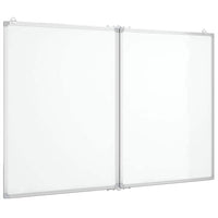 vidaXL Lavagna Magnetica Pieghevole 120x100x1,7 cm in Alluminio