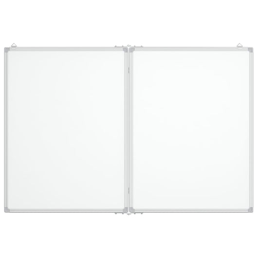 Lavagna magnetica per scuola casa ufficio pieghevole 120 x 100 x 17 cm alluminio 02_0045516