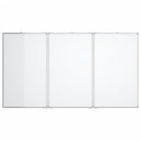 Lavagna magnetica per scuola casa ufficio pieghevole 120 x 100 x 17 cm alluminio 02_0045517