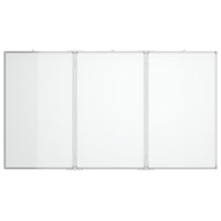 Lavagna magnetica per scuola casa ufficio pieghevole 150 x 100 x 17 cm alluminio 02_0045521