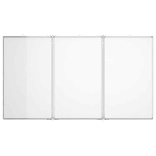 Lavagna magnetica per scuola casa ufficio pieghevole 150 x 100 x 17 cm alluminio 02_0045521