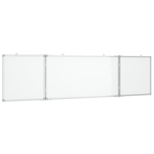 Lavagna magnetica per scrittura scuola casa ufficio pieghevole 160 x 40 x 17 cm alluminio 02_0045523