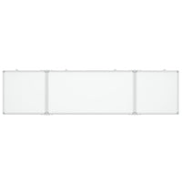 Lavagna magnetica per scrittura scuola casa ufficio pieghevole 160 x 40 x 17 cm alluminio 02_0045523