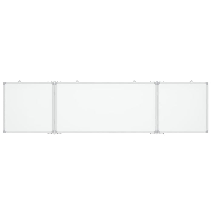 Lavagna magnetica per scrittura scuola casa ufficio pieghevole 160 x 40 x 17 cm alluminio 02_0045523