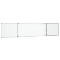 Lavagna magnetica per scuola casa ufficio pieghevole 200 x 40 x 17 cm alluminio 02_0045528