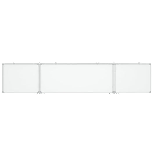 Lavagna magnetica per scuola casa ufficio pieghevole 200 x 40 x 17 cm alluminio 02_0045528