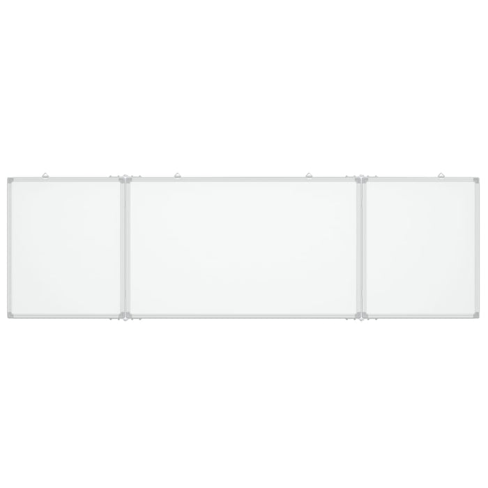 Lavagna magnetica per scuola casa ufficio pieghevole 160 x 50 x 17 cm alluminio 02_0045524