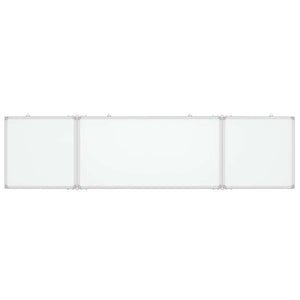 vidaXL Lavagna Magnetica Pieghevole 200x50x1,7 cm in Alluminio