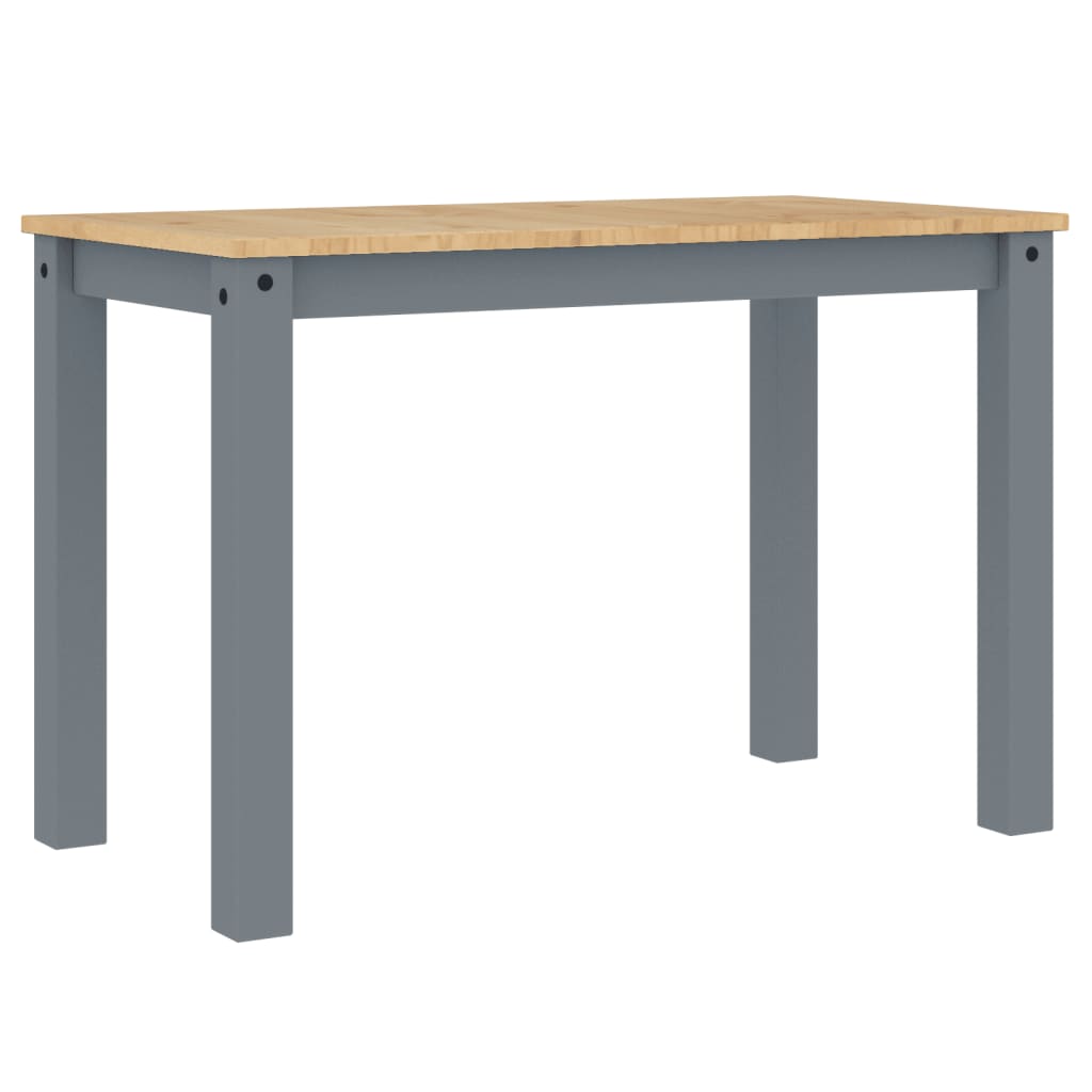 Tavolo da Pranzo Panama Grigio 117x60x75 cm Legno Massello Pino 4005703