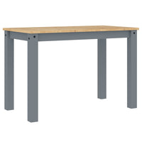 Tavolo da Pranzo Panama Grigio 117x60x75 cm Legno Massello Pino 4005703