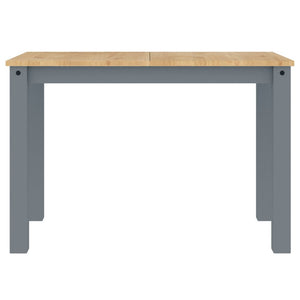 Tavolo da Pranzo Panama Grigio 117x60x75 cm Legno Massello Pino 4005703