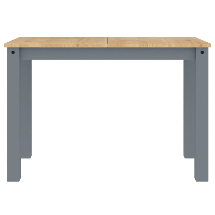 Tavolo da Pranzo Panama Grigio 117x60x75 cm Legno Massello Pino 4005703