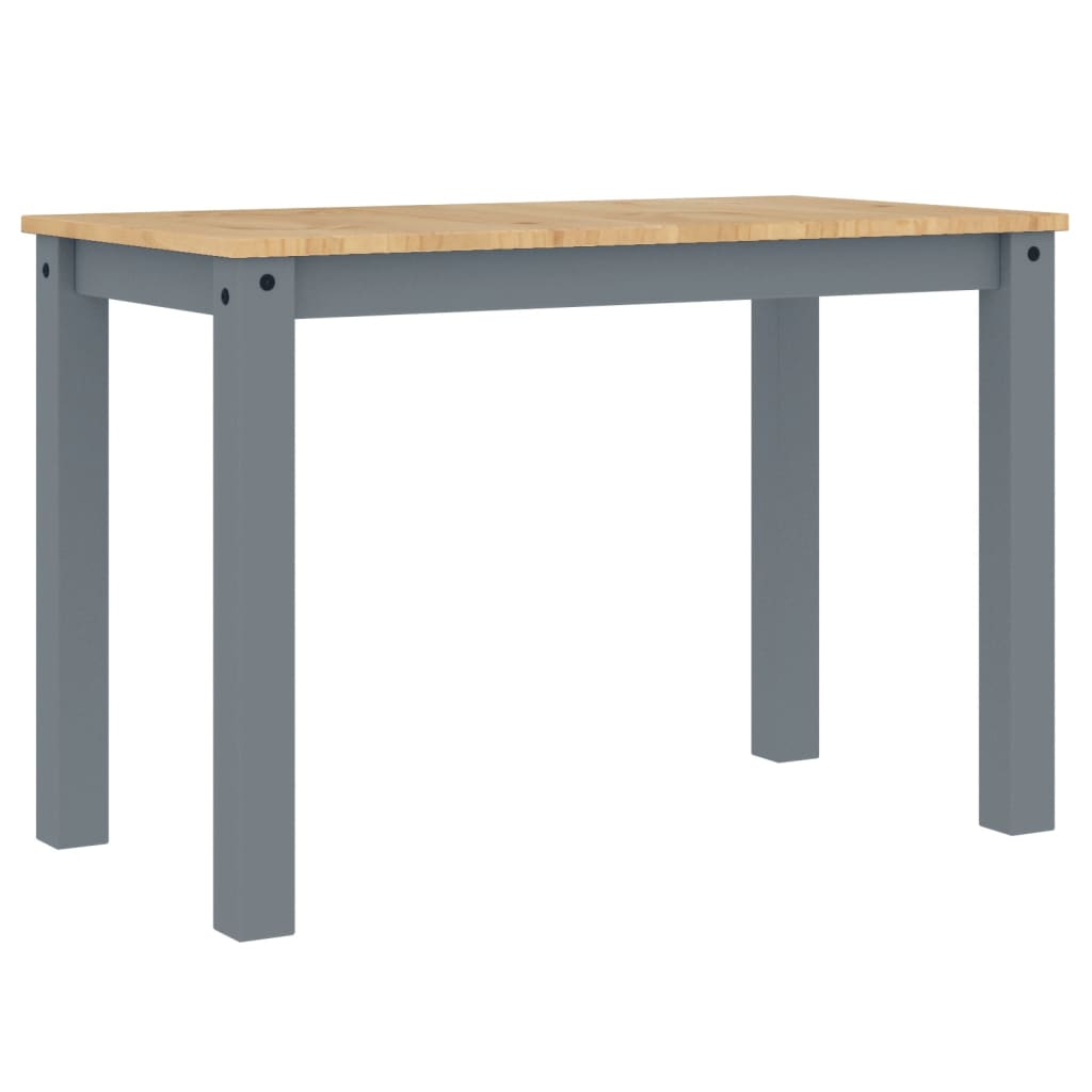 Tavolo da Pranzo Panama Grigio 117x60x75 cm Legno Massello Pino 4005703
