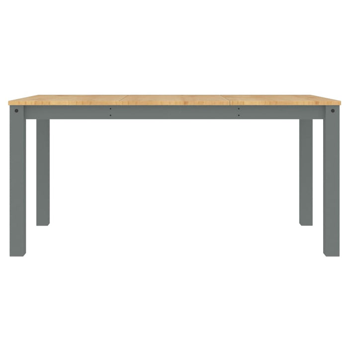 Tavolo da Pranzo Panama Grigio 160x80x75 cm Legno Massello Pino 4005706