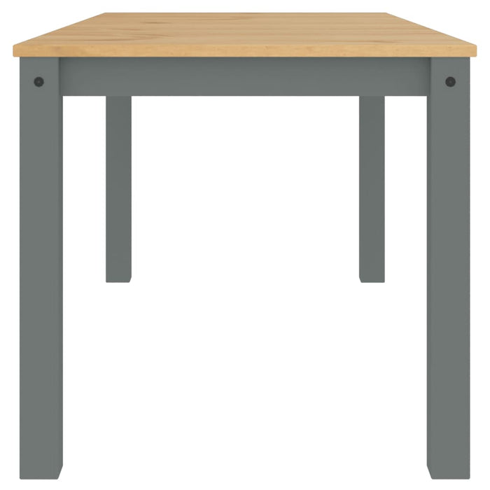 Tavolo da Pranzo Panama Grigio 160x80x75 cm Legno Massello Pino 4005706
