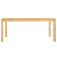 Tavolo da Pranzo Panama Grigio 180x90x75 cm Legno Massello Pino 4005708