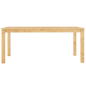 Tavolo da Pranzo Panama Grigio 180x90x75 cm Legno Massello Pino 4005708