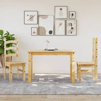 Tavolo da Pranzo Corona 112x60x75 cm in Legno Massello di Pino 4005714