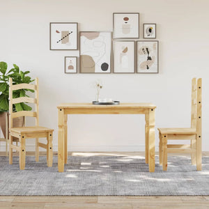 Tavolo da Pranzo Corona 112x60x75 cm in Legno Massello di Pino 4005714