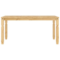 Tavolo da Pranzo Corona 160x80x75 cm in Legno Massello di Pino