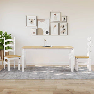 Tavolo da Pranzo Corona 160x80x75 cm in Legno Massello di Pino 4005719