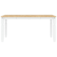 Tavolo da Pranzo Corona 160x80x75 cm in Legno Massello di Pino 4005719
