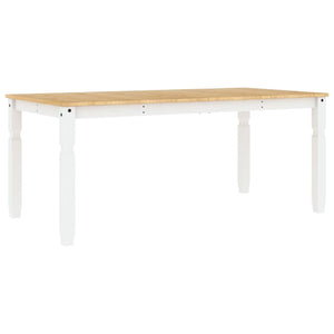 Tavolo da Pranzo Corona 180x90x75 cm in Legno Massello di Pino 4005722