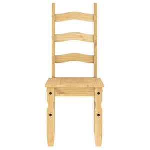 Sedie da Pranzo 2 pz Corona 42x47x107 cm in Legno Massello di Pino