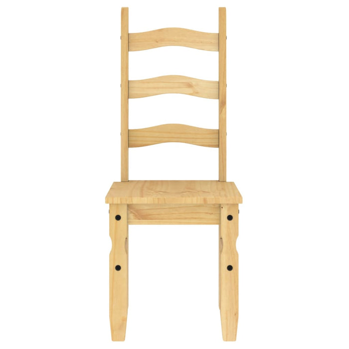 Sedie da Pranzo 2 pz Corona 42x47x107 cm in Legno Massello di Pino