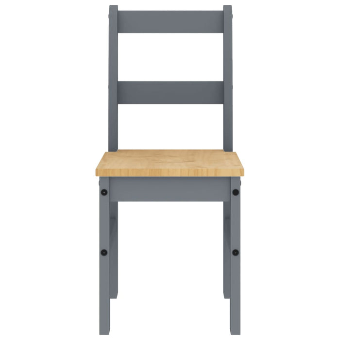 Sedie da Pranzo 2 pz Panama 105x30x45 cm Legno Massello Pino