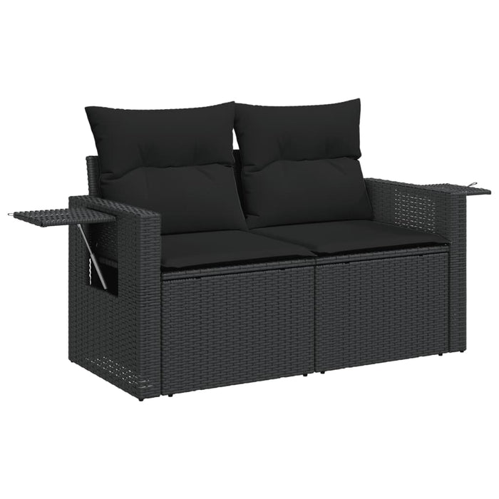 Set Divani da Giardino 13pz con Cuscini Nero in Polyrattancod mxl 90862