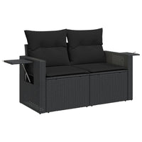 Set Divani da Giardino con Cuscini 8 pz Nero in Polyrattancod mxl 114235