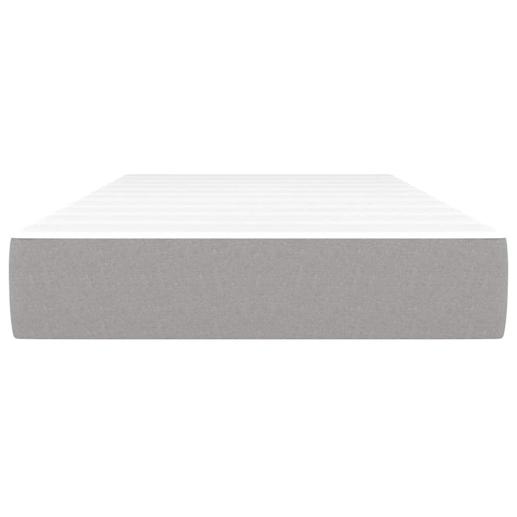 Materasso Molle Insacchettate Grigio Chiaro 120x190x20 Tessuto 4007141