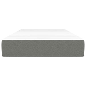 Materasso Molle Insacchettate Grigio Scuro 120x190x20 Tessuto 4007142