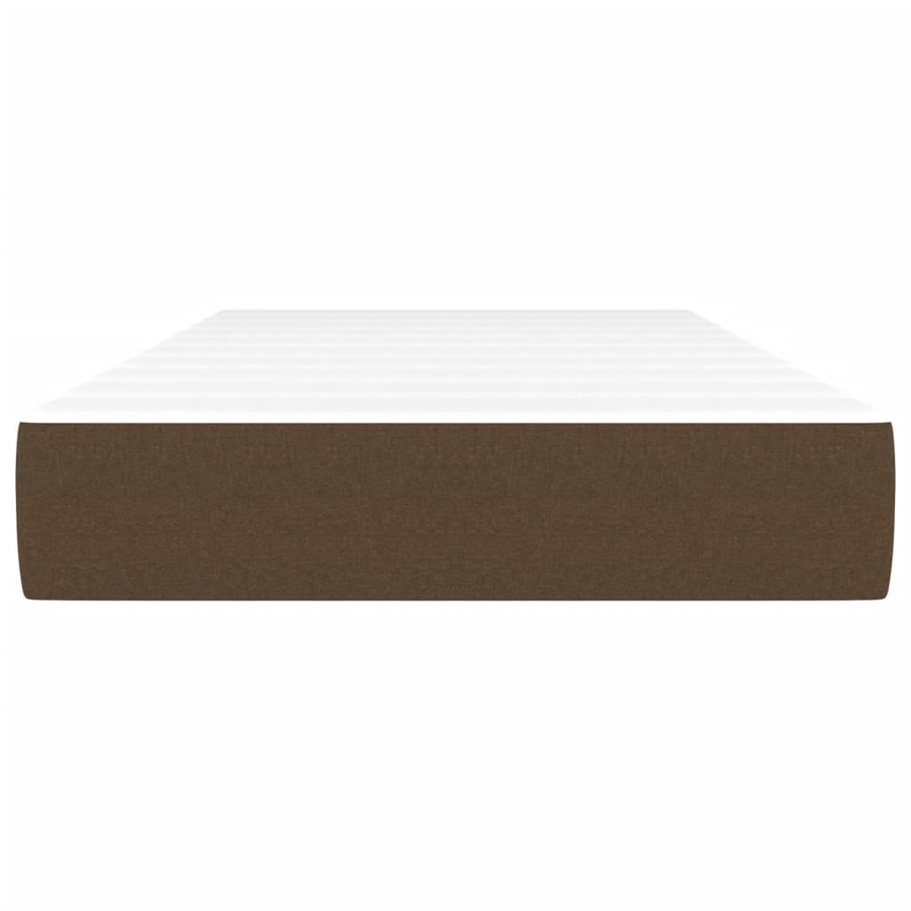 Materasso Molle Insacchettate Marrone Scuro 120x190x20 Tessuto 4007144