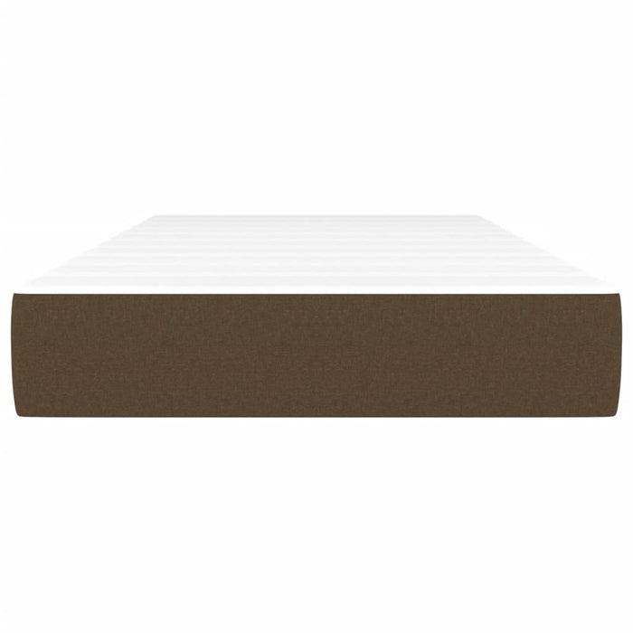 Materasso Molle Insacchettate Marrone Scuro 120x190x20 Tessuto
