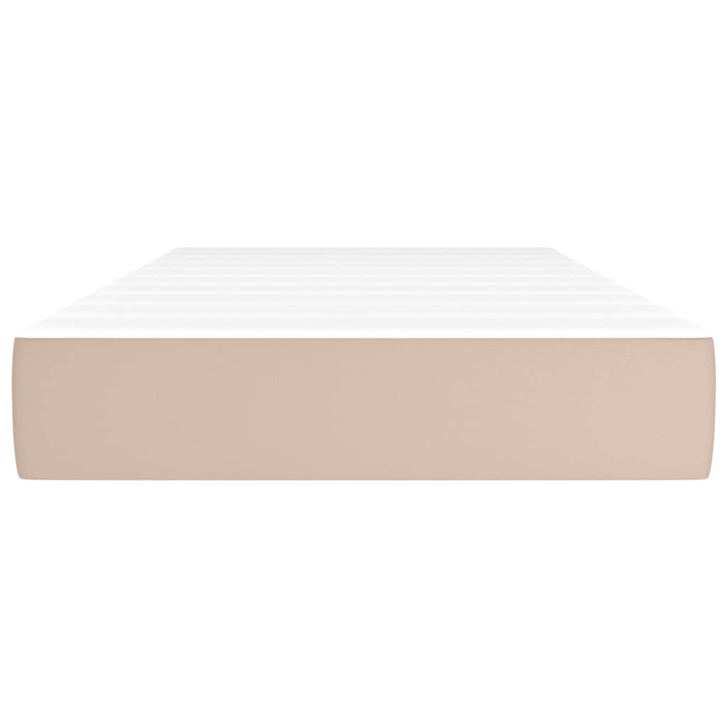 Materasso a Molle Cappuccino 120x190x20 cm in Similpelle 4007153