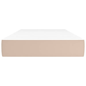 Materasso a Molle Cappuccino 120x190x20 cm in Similpelle 4007153