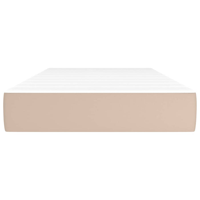 Materasso a Molle Cappuccino 120x190x20 cm in Similpelle 4007153