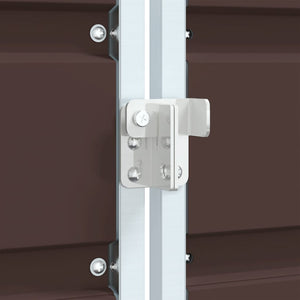 Copribidone Ruote Bidone Singolo Marrone 72x81x115 cm Acciaio 4006174