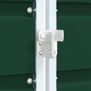 vidaXL Copribidone con Ruote per 2 Bidoni Verde 144x81x113 cm Acciaio