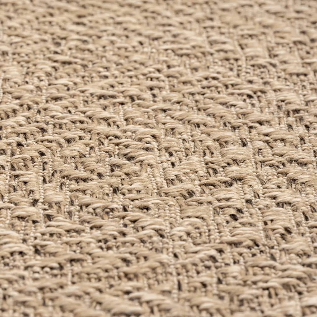 Tappeto ZIZUR 200x200 cm Aspetto Iuta per Interni ed Esterni 4006163