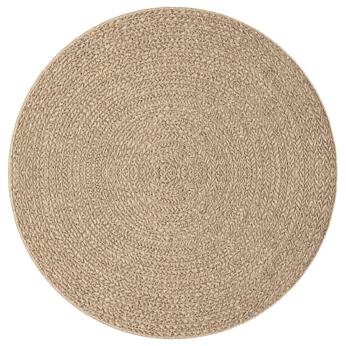 Tappeto ZIZUR Ø 200 cm Aspetto Iuta per Interni ed Esterni 4006166