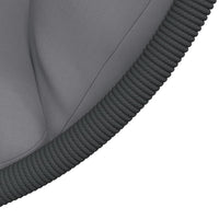 Sedia a Uovo Sospesa con Supporto Grigio in Rattan e Acciaio