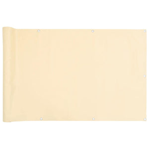 Paravento da Balcone Crema 400x75 cm in PVC 4005389