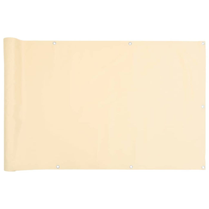 Paravento da Balcone Crema 600x75 cm in PVC 4005391