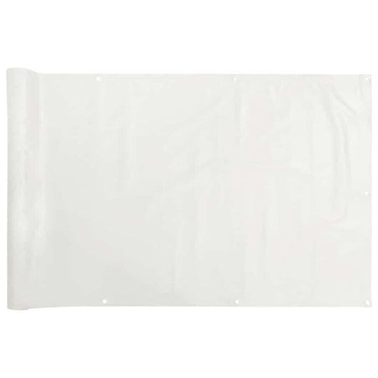 Paravento da Balcone Bianco 400x75 cm in PVC